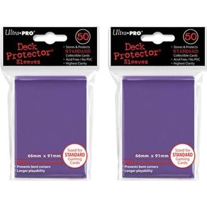 (100x) Ultra PRO Purple Deck Protectors Sleeves Standard MTG Colors