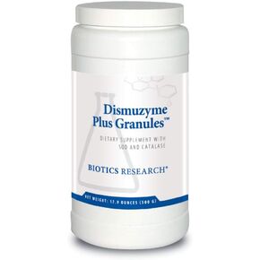 Biotics Research Dismuzyme Plus Granules SOD, 1200 Catalase, High Antioxidant Activity, Supports Immune System. Contains: 17.9 Ounces 500 Grams 62 Servings