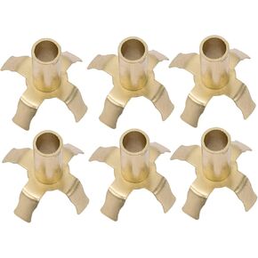6Pcs Wick Rack Buddhist Wick Holder Temple Wick Stand Candle Wick Centering Tool for Oil Lamp Supplies Praying Home Candlestick Wrought Buddha Wick Stand Without Wicks