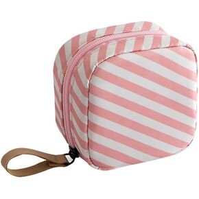 GSHLLO Sanitary Napkin Storage Bag Menstrual Pad Zipper Bag Portable Period Kit Bag Tampon Storage Pouch Cosmetic Organizer Pouch for Teen Girls Women Cactus