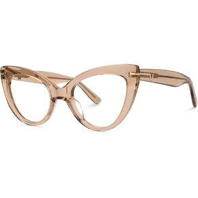 VOOGLAM Cateye Blue Glasses for Women Anti Eyestrain Dry Eyes Computer Phone TV Eyewear Veromca
