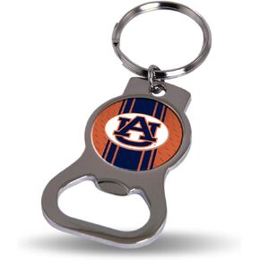 Rico Industries NCAA Auburn Tigers Bottle Opener Key Chain Metal Keychain - Beverage Bottle Opener with Key Ring - Pocket Size