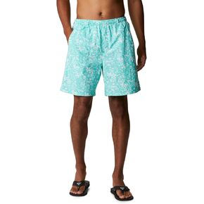 Columbia Men's Super Backcast Water Short, Electric Turquoise Kona Print, XX-Large x 6L