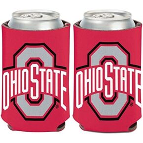 WinCraft NCAA Ohio State University Buckeyes 1-Pack 12 oz. 2-Sided Can Cooler