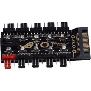 1 قطعة 4-Pin PWM مروحة مهايئ توزيع سرعة تحكم 10 طريقة مروحة التبريد محور الفاصل 12 فولت