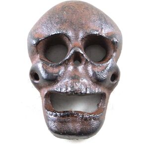 Cast Iron Wall Mounted Skull Bottle Opener