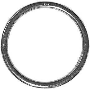 US Stainless Stainless Steel 316 Round Ring Welded 6mm x 75mm ID (1/4" x 3") Marine Grade