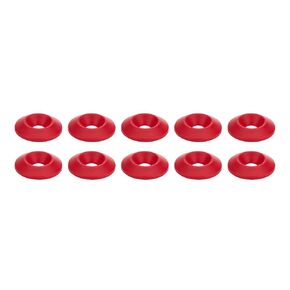 Allstar Performance Countersunk Washer Red 10pk
