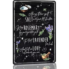 Practical Magic Inspired Metal Tin Sign Witch Kitchen Sign Witch Room Decor Witchcraft Wall Sign for Magic Poster Coffee Bar Home Decorations Vintage Sign Gift 8x12 Inch