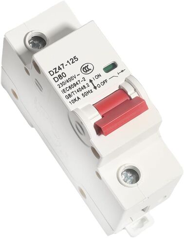 قطاع دارة مصغر 2 القطب 80Amp 400V DC مفتاح فصل الطاقة الشمسية مفتاح فصل البطارية DIN السكك الحديدية جبل حامي الدائرة in Kuwait