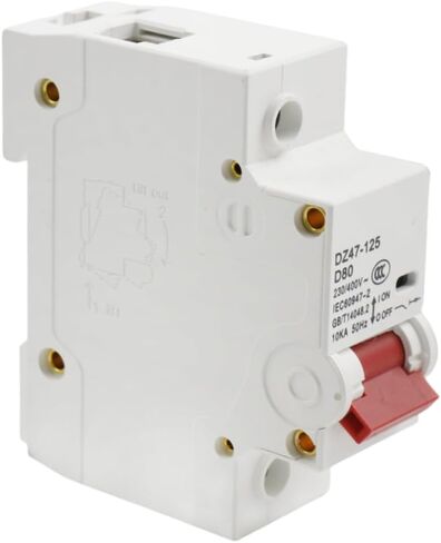 قطاع دارة مصغر 2 القطب 80Amp 400V DC مفتاح فصل الطاقة الشمسية مفتاح فصل البطارية DIN السكك الحديدية جبل حامي الدائرة in Kuwait