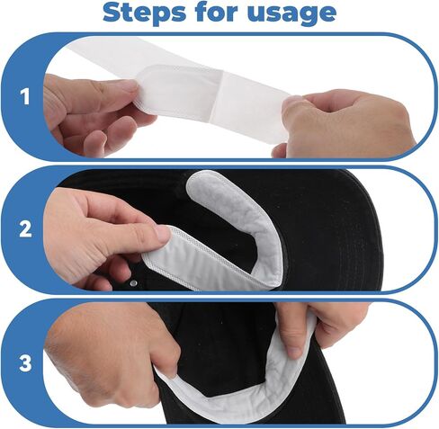 50 Pcs Hat Sweat Bands Hat Sweat Liners Golf Hat Liner Cap Absorbent Sweat Pad Hat Liners Sweat Protection Sweat Bands for Hats Disposable Hard Hat Insert Sweatband Breathable Size Reducer Pad White in Saudi Arabia