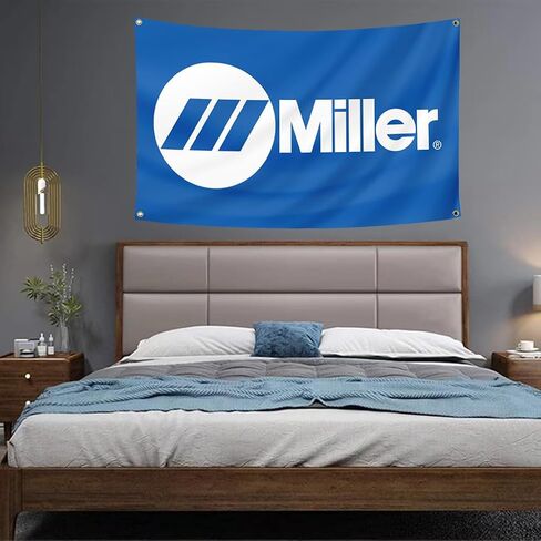 Miller Welding Flag Welder Tools(3x5ft,Heavy Duty, Durable 150D Polyester) Brass Grommets Banner For Outdoor Room Man Cave/Garage in Saudi Arabia