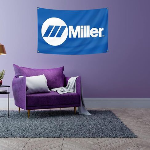 Miller Welding Flag Welder Tools(3x5ft,Heavy Duty, Durable 150D Polyester) Brass Grommets Banner For Outdoor Room Man Cave/Garage in Saudi Arabia