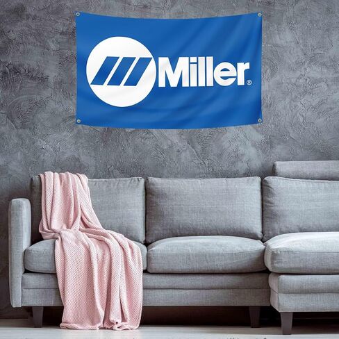 Miller Welding Flag Welder Tools(3x5ft,Heavy Duty, Durable 150D Polyester) Brass Grommets Banner For Outdoor Room Man Cave/Garage in Saudi Arabia