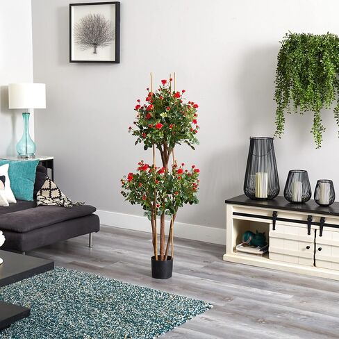 Nearly Natural 5ft. Mini Rose Silk Tree in Saudi Arabia