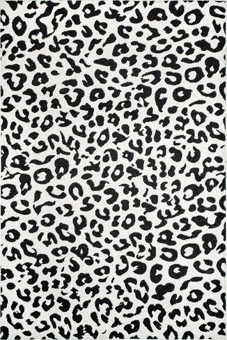 nuLOOM Annette Modern Leopard Print Area Rug, 8x10, Dark Grey in Saudi Arabia