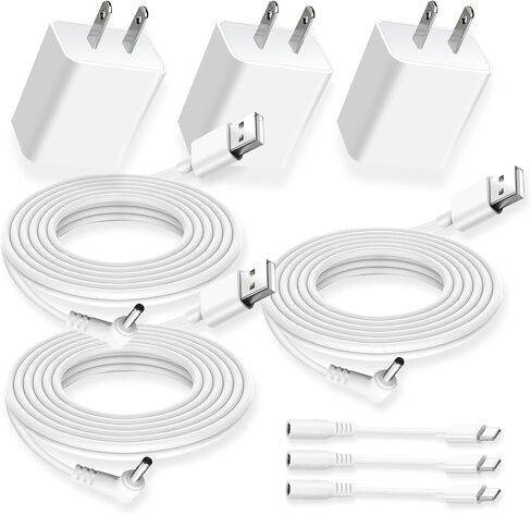 4m/13.1ft Indoor Camera Power Adapter Charger for Ring Stick Up Cam Battery Plug-in/2nd Gen/3rd Gen, Ring Pan Tilt Stick Up Camera Power Cable Cord Replacement in Saudi Arabia