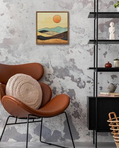 Putuo Decor Boho Wooden Wall Decor, Mountain Sun Moon Western Decor Nature Wilderness Wall Art, Rustic Cabin Decor Adventure Farmhouse Wall Decor for Living Room Bedroom (Sun) in Saudi Arabia