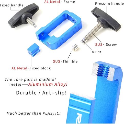 أداة إدخال محرك إبرة مطورة، أداة إدخال تركيب خرطوم هيدروليكي للدراجة، هيكل من سبائك الألومنيوم مع قاطع خرطوم هيدروليكي، قطعتان من الكشتبانات وحلقتان على شكل حرف O (أزرق) in Kuwait