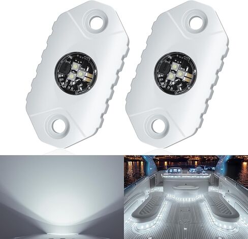 EK ENNOKING LED Boat Interior Lights Marine Deck Cockpit Courtesy Light Underwater Boat Lighting IP68 Waterproof 9-24V for Yacht, Kayak, Sailboat, Fishing, Pontoon, Pool (Blue) in Saudi Arabia