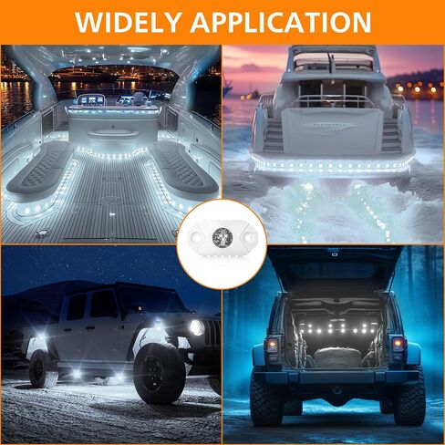 EK ENNOKING LED Boat Interior Lights Marine Deck Cockpit Courtesy Light Underwater Boat Lighting IP68 Waterproof 9-24V for Yacht, Kayak, Sailboat, Fishing, Pontoon, Pool (Blue) in Saudi Arabia