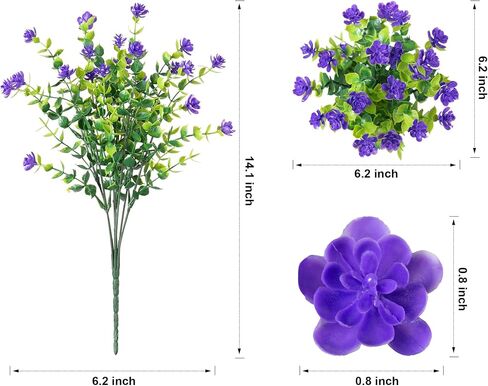Ivydale Artificial Fake Outdoor Outside Mums Flowers Plants for Fall Autumn, 12 Bundles Faux Orange Plastic Shrubs Greenery Look Real UV Resistant for Front Door Porch Patio Balcony Garden Yard Decor in Saudi Arabia