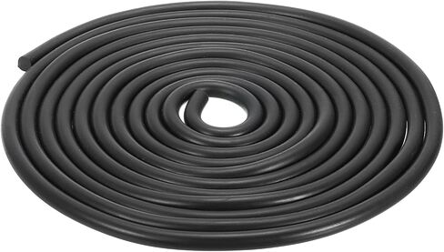 9mm x 2meters(DXL) Nitrile Rubber Round Seal Strip - 1Pack - Good for DIY Furniture - Round Solid Weather Stripping - Black in Saudi Arabia