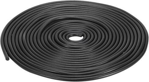 9mm x 2meters(DXL) Nitrile Rubber Round Seal Strip - 1Pack - Good for DIY Furniture - Round Solid Weather Stripping - Black in Saudi Arabia