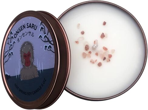 Aroma Candle, Himalayan Pink Salt with Pine Essential Oil, Soy Wax, 6 oz in Kuwait
