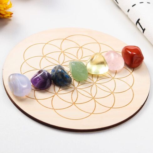 Apengshi الطبيعية شفاء كريستال مجموعة زهرة الحياة شقرا التأمل عدة ديكور المنزل عينات الصخور الهدايا in Kuwait