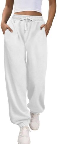 Women's Sweatpants Workout Active Joggers Cinch Bottoms Drawstring Lounge Baggy Sweat Pants with Pockets, S-XL in Saudi Arabia