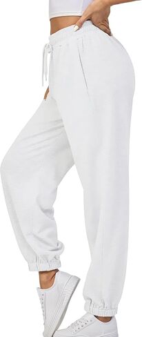Women's Sweatpants Workout Active Joggers Cinch Bottoms Drawstring Lounge Baggy Sweat Pants with Pockets, S-XL in Saudi Arabia