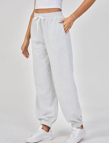 Women's Sweatpants Workout Active Joggers Cinch Bottoms Drawstring Lounge Baggy Sweat Pants with Pockets, S-XL in Saudi Arabia