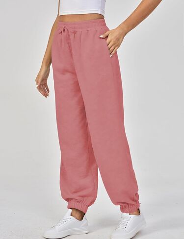 Women's Sweatpants Workout Active Joggers Cinch Bottoms Drawstring Lounge Baggy Sweat Pants with Pockets, S-XL in Saudi Arabia