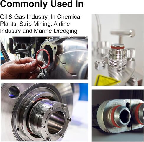 129 حلقة دائرية من السيليكون، مقياس التحمل 70 أمبير، أحمر، معرف 1-9/16 بوصة، OD 1-3/4 بوصة، عرض 3/32 بوصة (عبوة من 100 قطعة) in Kuwait