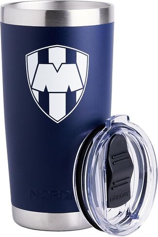 NORDAY | Tumbler Cup with Lid - 20oz Navy Rayados | Vacuum Insulated Tumbler - Travel Tumbler - Stainless Steel Tumblers - Double Wall Coffee Tumbler - Keeps Temperature up to 24hr - Anti Spill Lids in Saudi Arabia