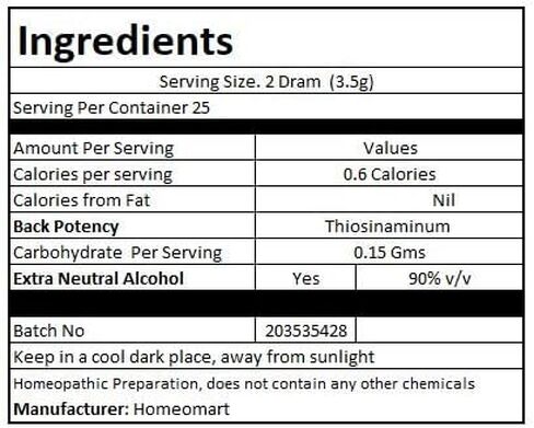 Thiosinaminum Homeopathy Pellets (Pills) in 30C Potency, Pack of 3 in Saudi Arabia