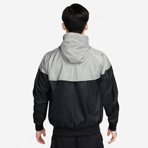 Nike Sportswear Windrunner Men's Hooded Jacket (US, Alpha, Medium, Regular, Regular, Black/Dark Stucco/Saturn Gold) in Saudi Arabia