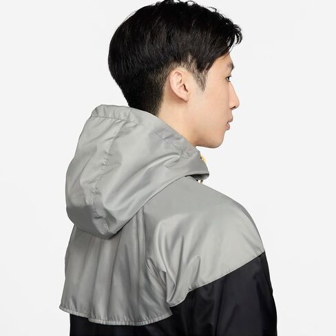 Nike Sportswear Windrunner Men's Hooded Jacket (US, Alpha, Medium, Regular, Regular, Black/Dark Stucco/Saturn Gold) in Saudi Arabia