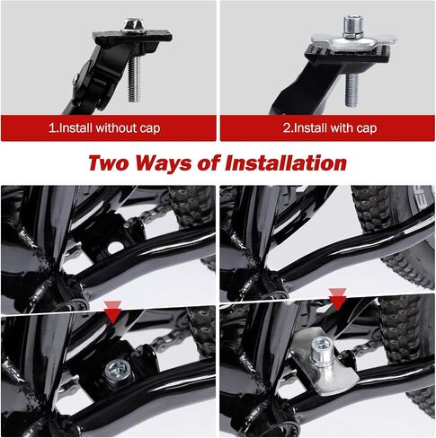 SEISSO Kids Bike kickstand for 18/20/22 Inch Wheel Adjustable Center Mount Aluminum Alloy Bicycle Kickstands Bike Stand for 18-22 Inch Wheel Mountain Bike/Road Bicycle/Adult Bike/Sports Bike in Kuwait