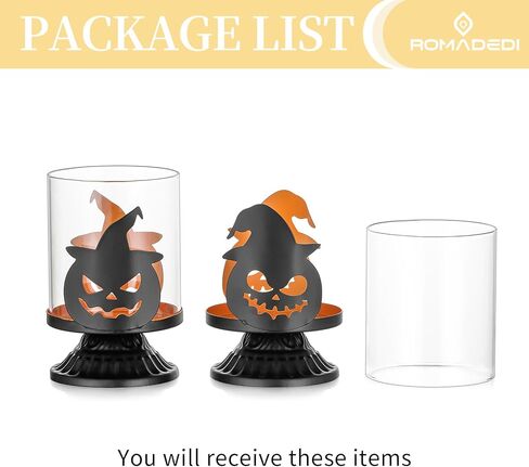 رومادي عيد الهالوين حامل شموع اليقطين ديكور حامل إعصار مخيف أسود سقوط الجدول الديكور Tealight المركزية لحفل العشاء in Kuwait