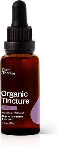 Plant Therapy Organic Lemon Balm Herbal Supplement Tincture 30 mL (1 oz) Encourages Emotional Balance, Helps Soothe Digestive Discomfort, Vegan, Non GMO, Gluten Free, Liquid, 1 Bottle in Saudi Arabia