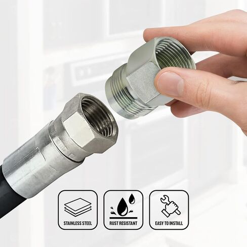 Flextron FTGF-01F34 1" Outer Diameter Flare Thread to 3/4" FIP Gas Connector Adapter Fitting in Saudi Arabia