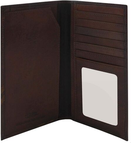 NCAA South Carolina Gamecocks Zep-Pro Pull-Up Leather Long Secretary Embossed Wallet, Brown in Saudi Arabia