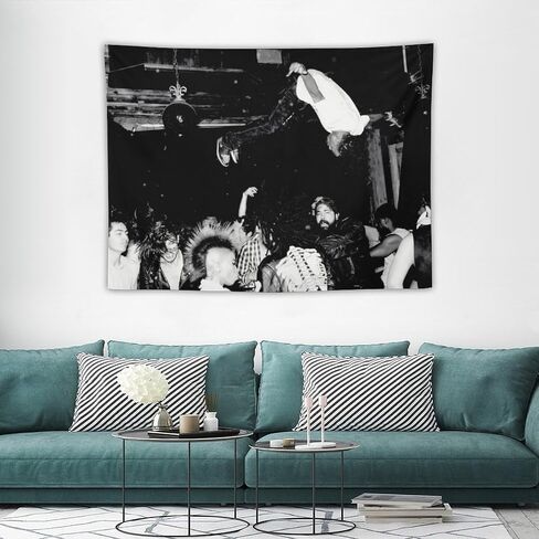 CooolTapestry Lana Del Rey Tapestry Vintage Black And White Tapestry for Bedroom Aesthetic Tapestries Wall Decor Hanging for Living Room 30""x40"", style-2 in Saudi Arabia