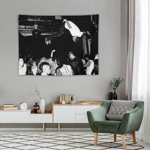 CooolTapestry Lana Del Rey Tapestry Vintage Black And White Tapestry for Bedroom Aesthetic Tapestries Wall Decor Hanging for Living Room 30""x40"", style-2 in Saudi Arabia