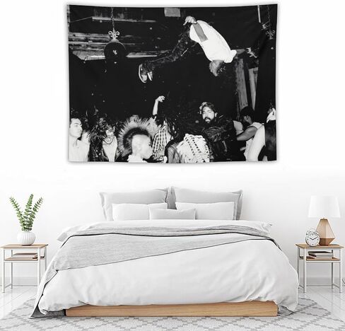 CooolTapestry Lana Del Rey Tapestry Vintage Black And White Tapestry for Bedroom Aesthetic Tapestries Wall Decor Hanging for Living Room 30""x40"", style-2 in Saudi Arabia