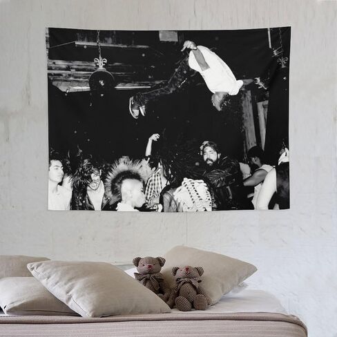 CooolTapestry Lana Del Rey Tapestry Vintage Black And White Tapestry for Bedroom Aesthetic Tapestries Wall Decor Hanging for Living Room 30""x40"", style-2 in Saudi Arabia