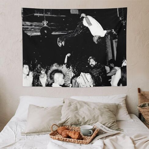 CooolTapestry Lana Del Rey Tapestry Vintage Black And White Tapestry for Bedroom Aesthetic Tapestries Wall Decor Hanging for Living Room 30""x40"", style-2 in Saudi Arabia